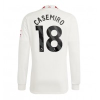 Camiseta Manchester United Casemiro #18 Tercera Equipación 2023-24 manga larga